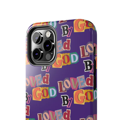 "Loved by God" Purple Phone Case