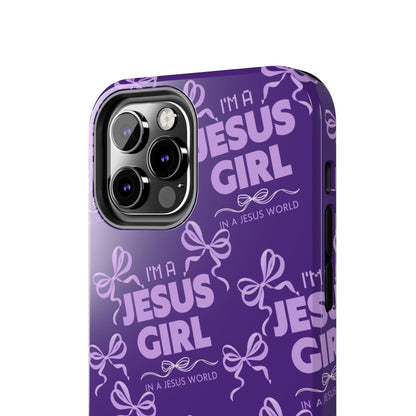 I'm a Jesus Girl Phone Case - Purple