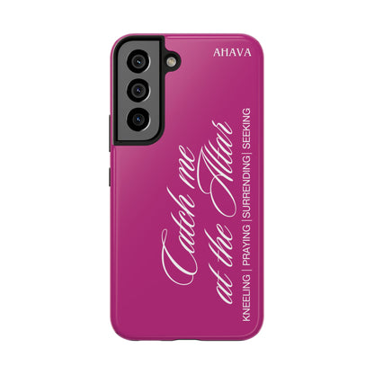 "Catch Me at the Altar" Pink Phone Case