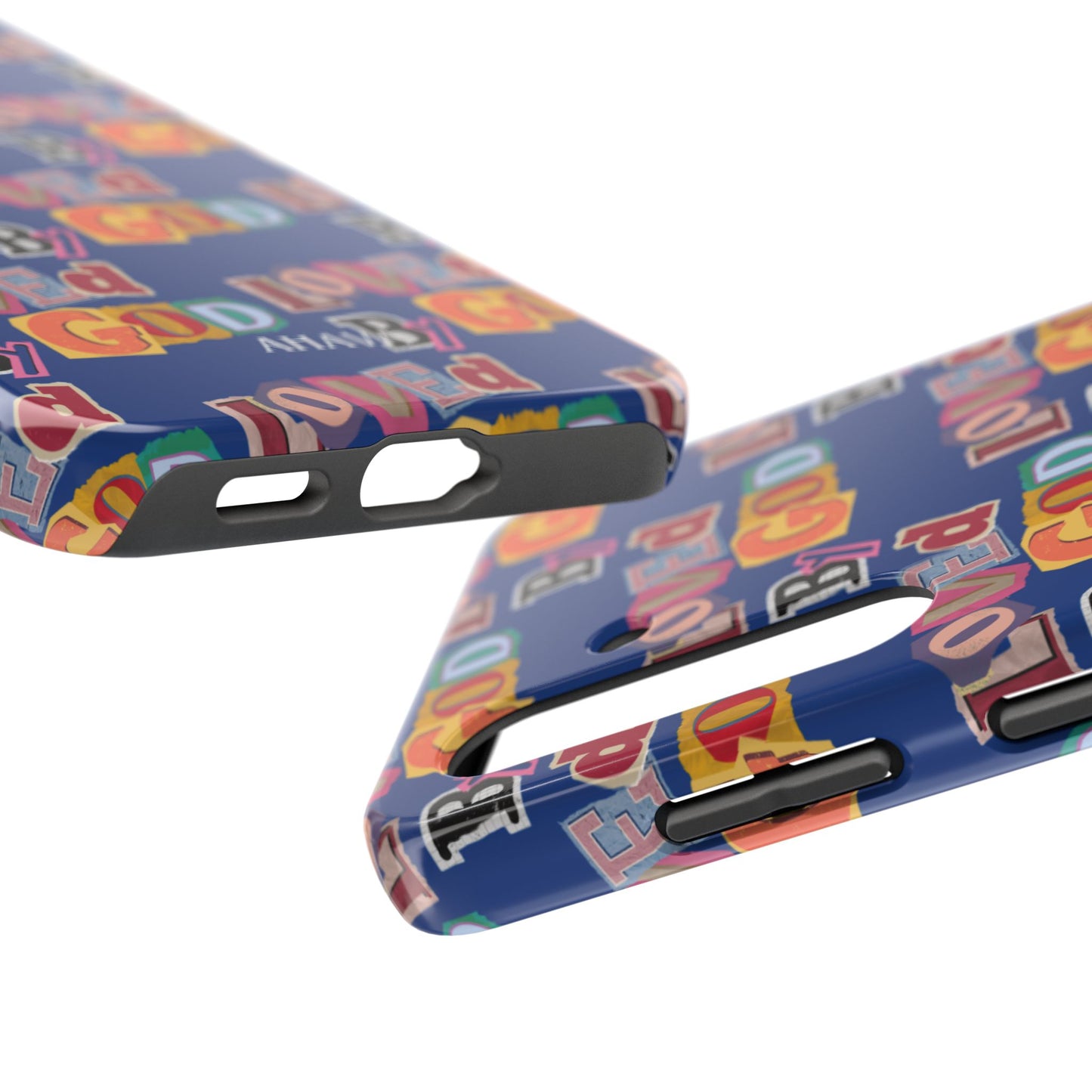 "Loved by God" Blue Phone Case