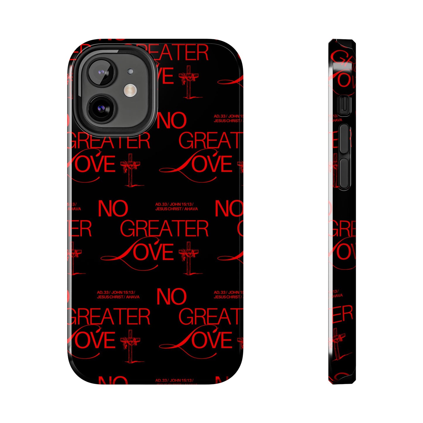 "No Greater Love" Red Phone Case