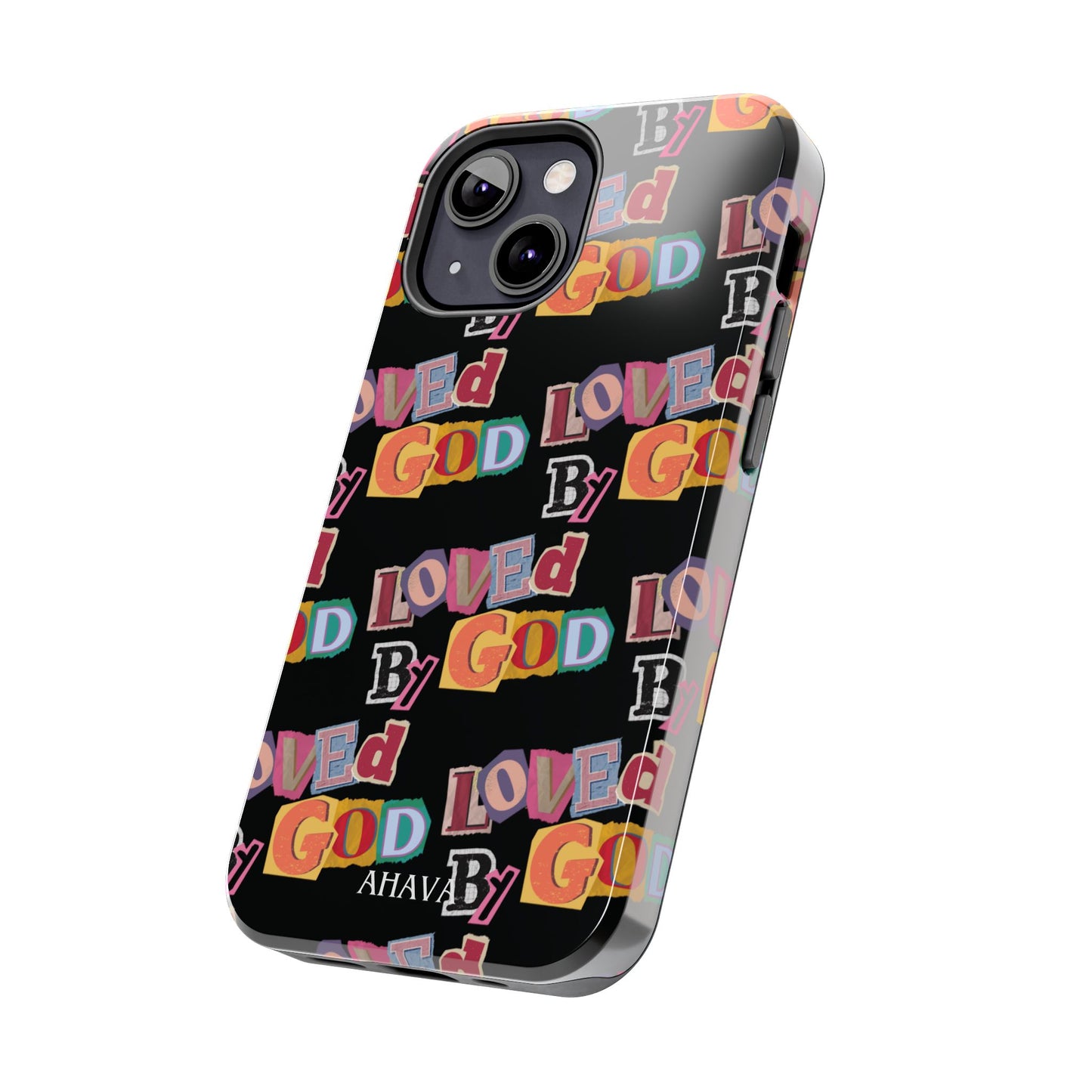 "Loved by God" Black Phone Case