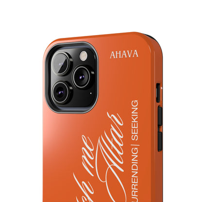 "Catch Me at the Altar" Orange Phone Case