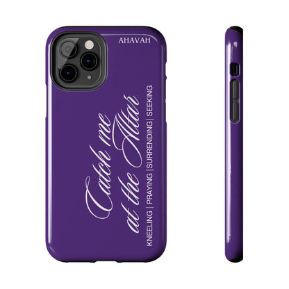 Catch Me at the Altar Phone Case | Royal Violet