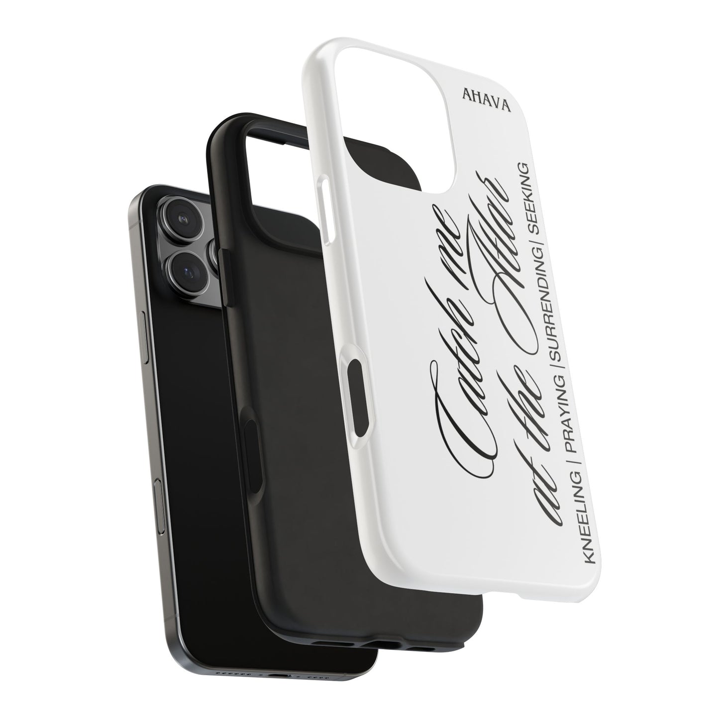 "Catch Me at the Altar" White Phone Case