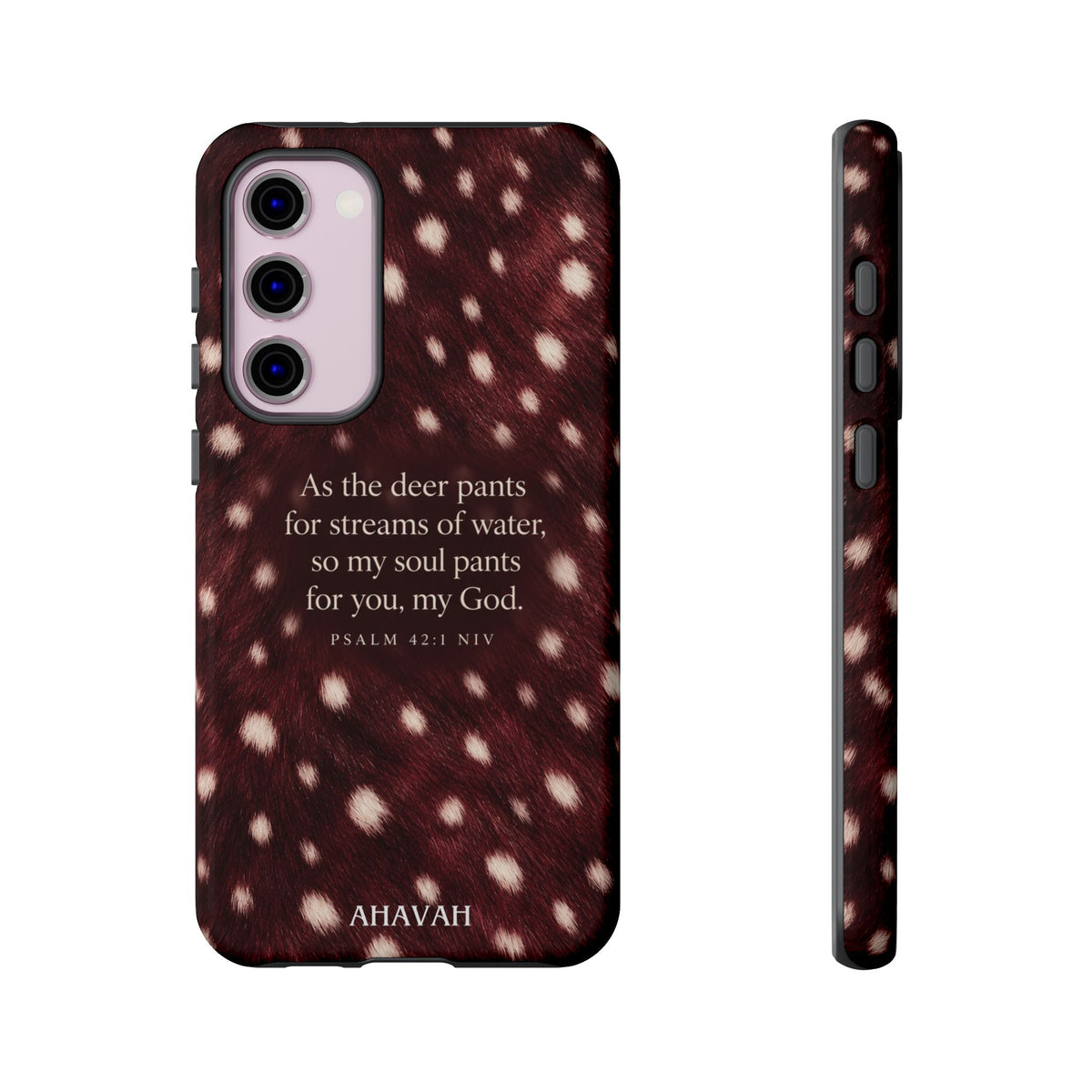 Psalm 42:1 Anointed Wine Fawn Phone Case