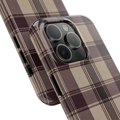 Abba’s Embrace | Warm Teddy Plaid Phone Case