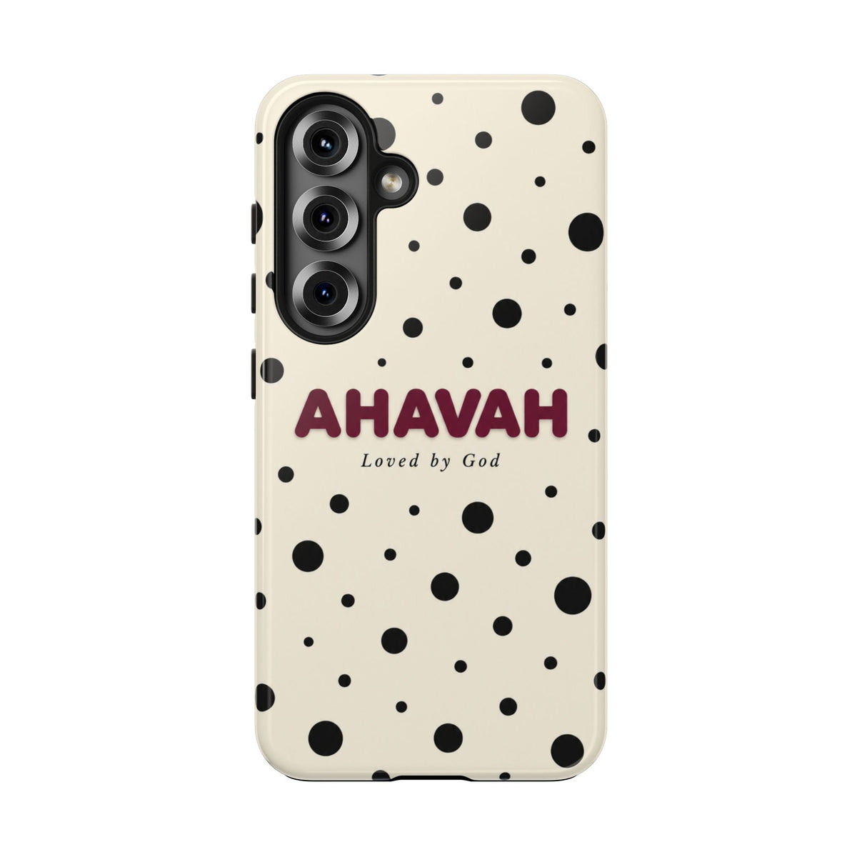 Ahavah Ivory Polka Dots Phone Case