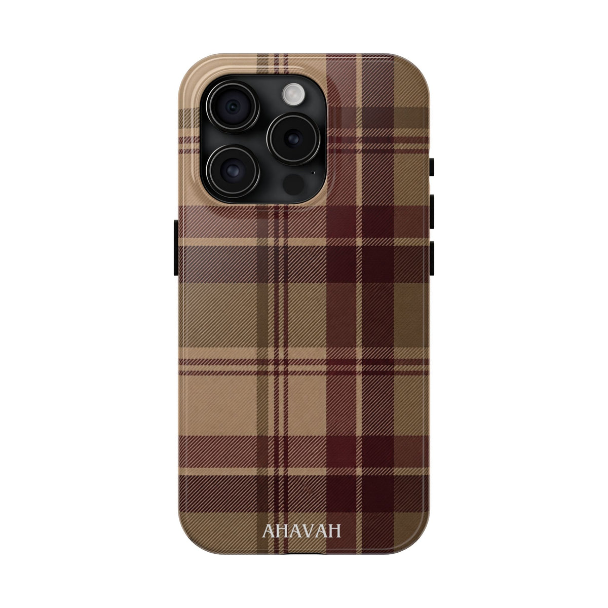 Covenant Comfort | Burgundy Plaid Tough Phone Case