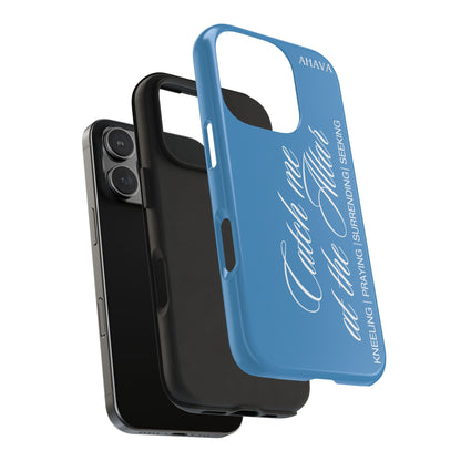 "Catch Me at the Altar" Light Blue Phone Case