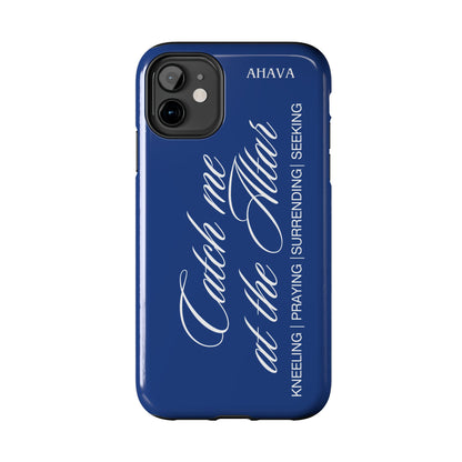 "Catch Me at the Altar" Blue Phone Case