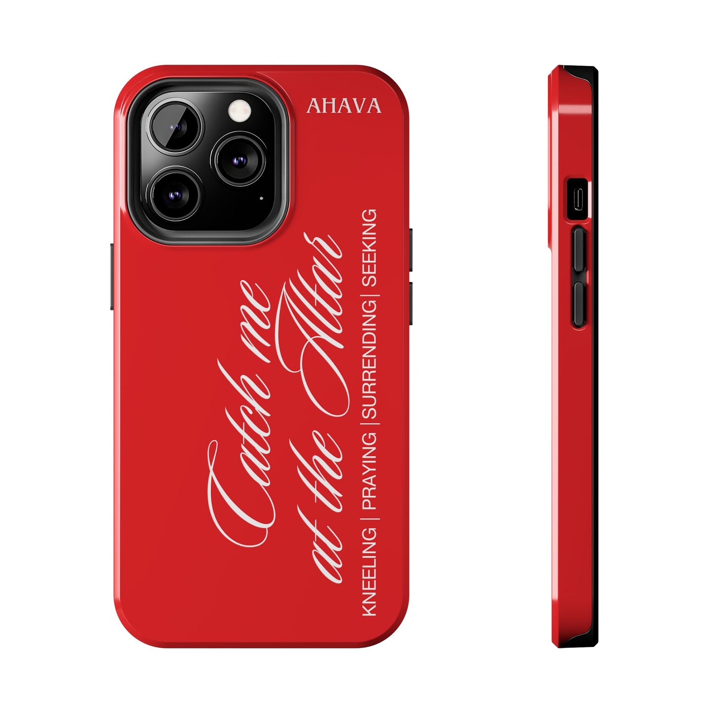 "Catch Me at the Altar" Red Phone Case