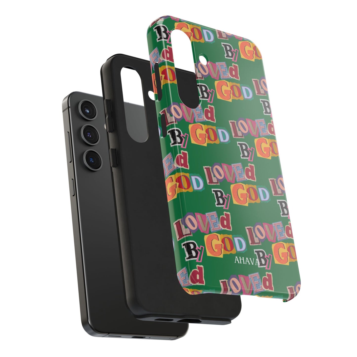 "Loved by God" Green Phone Case