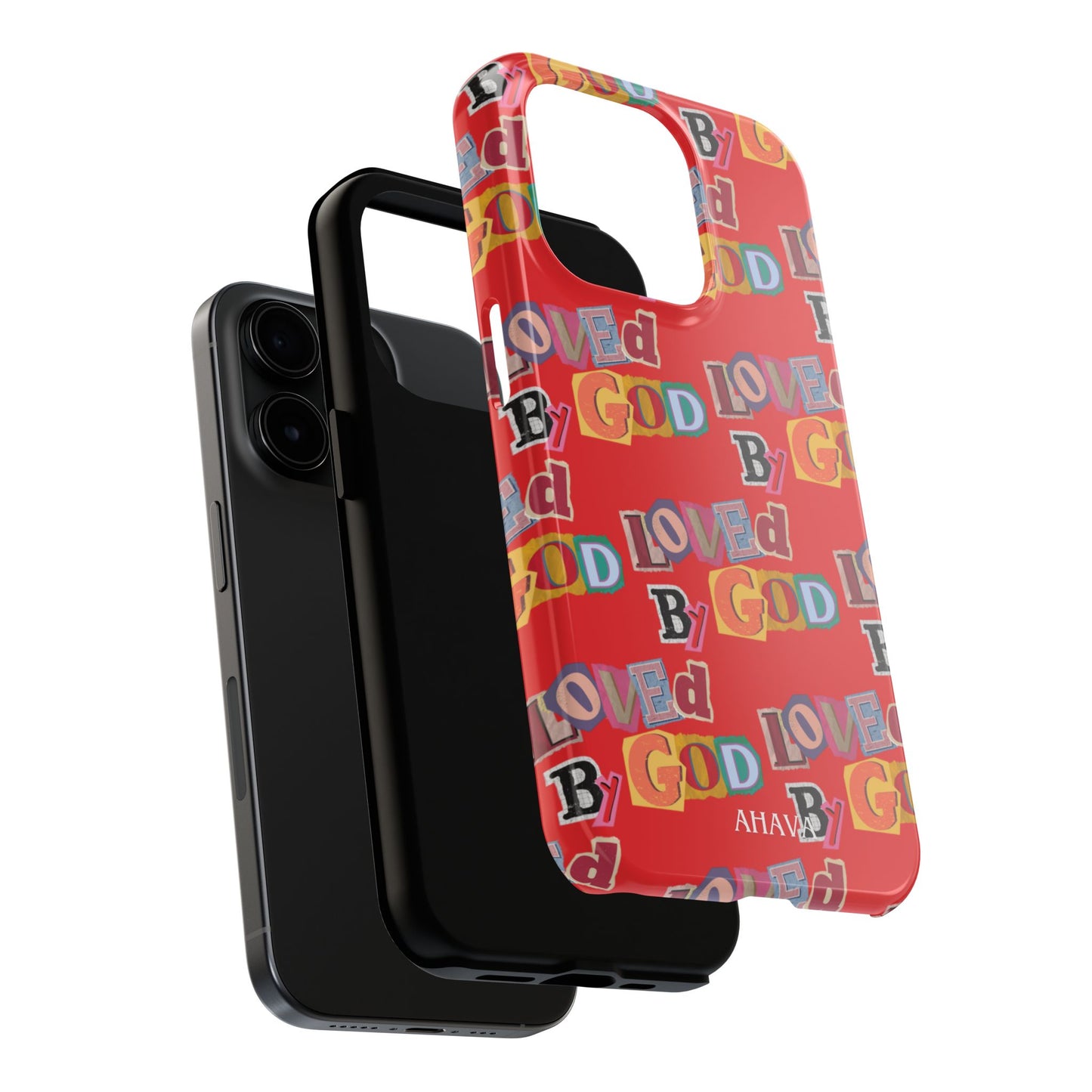 "Loved by God" Red Phone Case