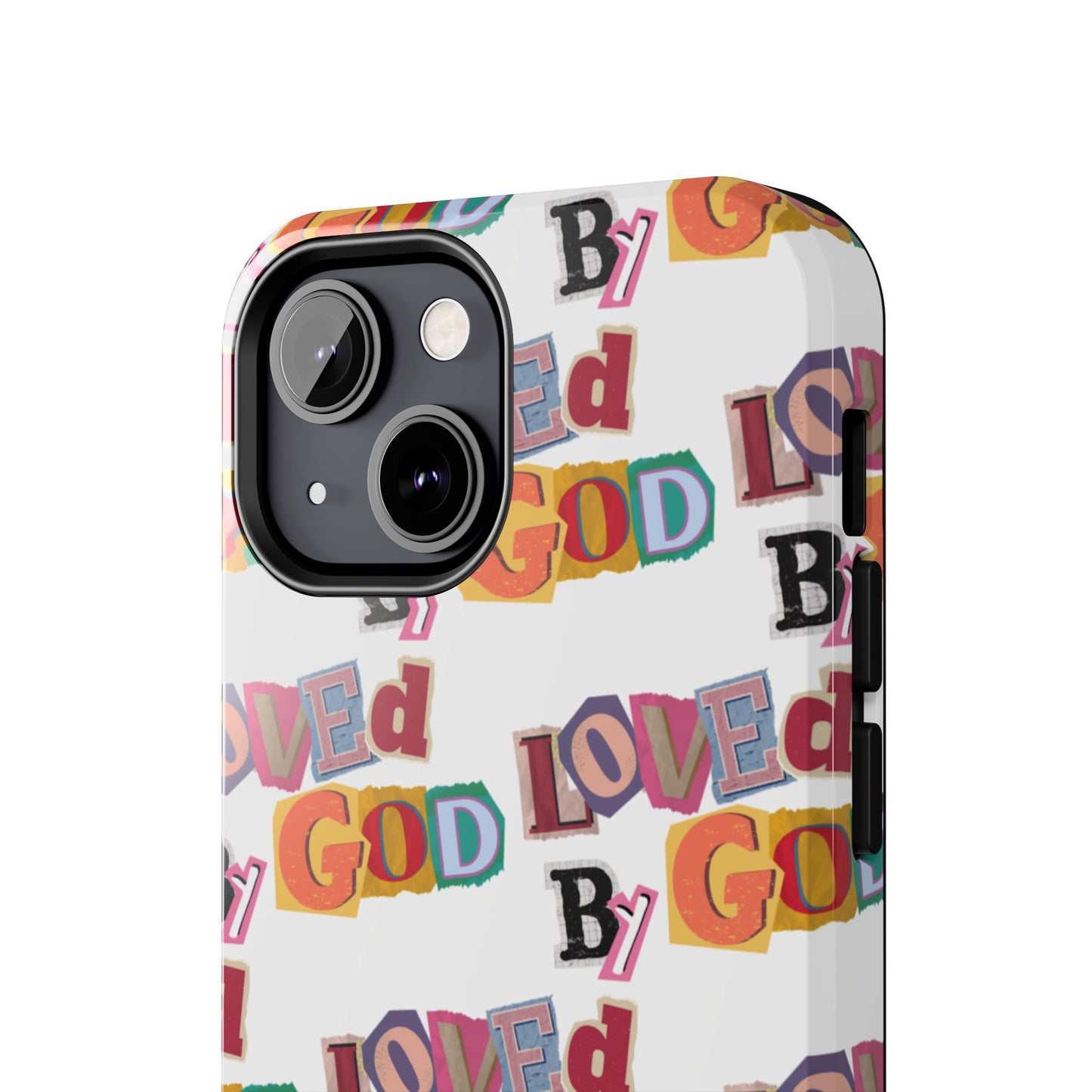 "Loved by God" white Phone Case