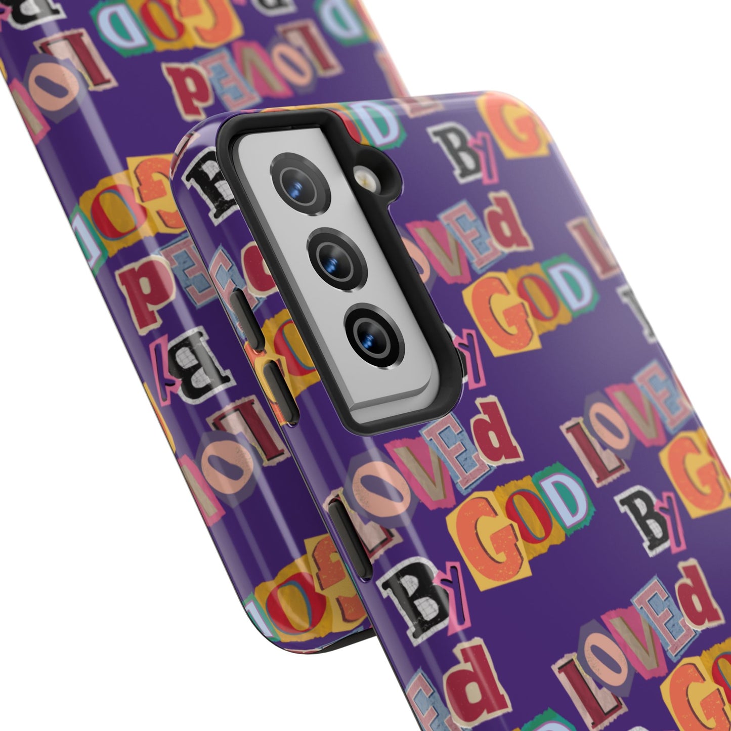 "Loved by God" Purple Phone Case