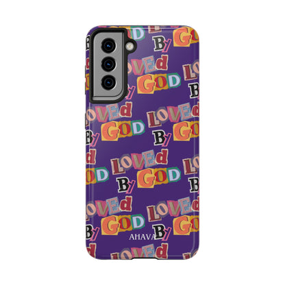 "Loved by God" Purple Phone Case