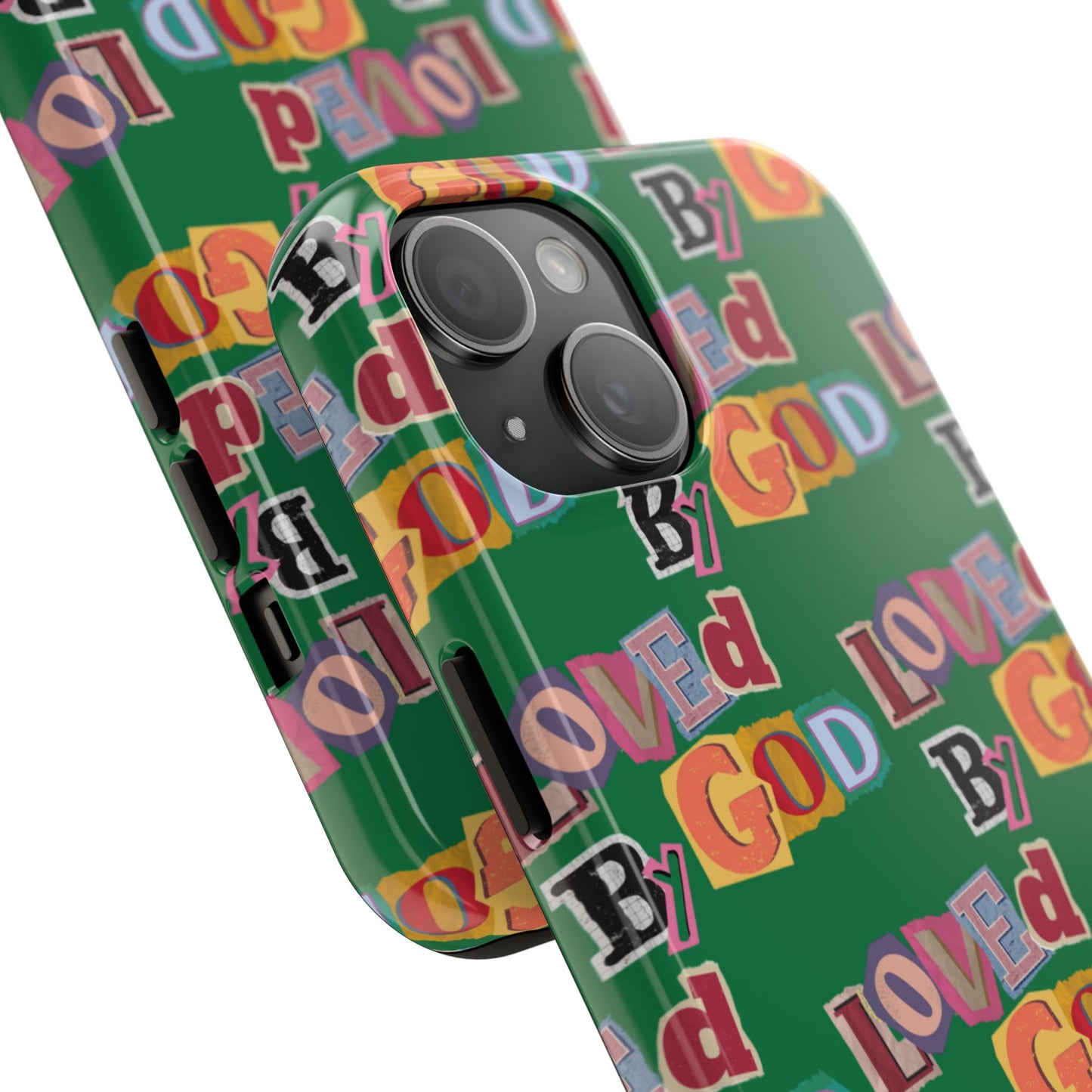 "Loved by God" Green Phone Case