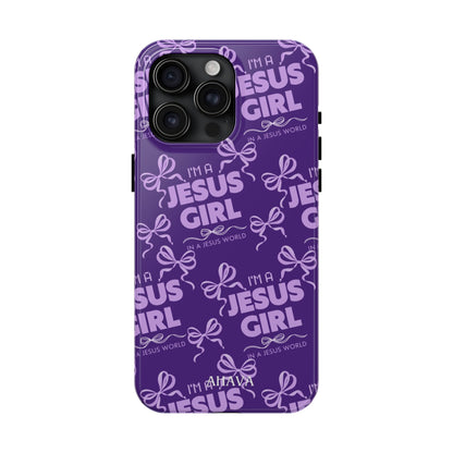 I'm a Jesus Girl Phone Case - Purple