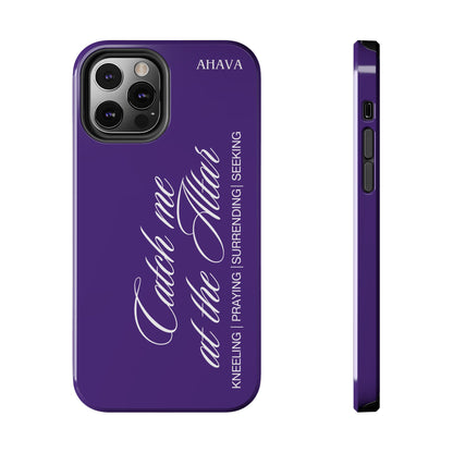 "Catch Me at the Altar" Purple Phone Case