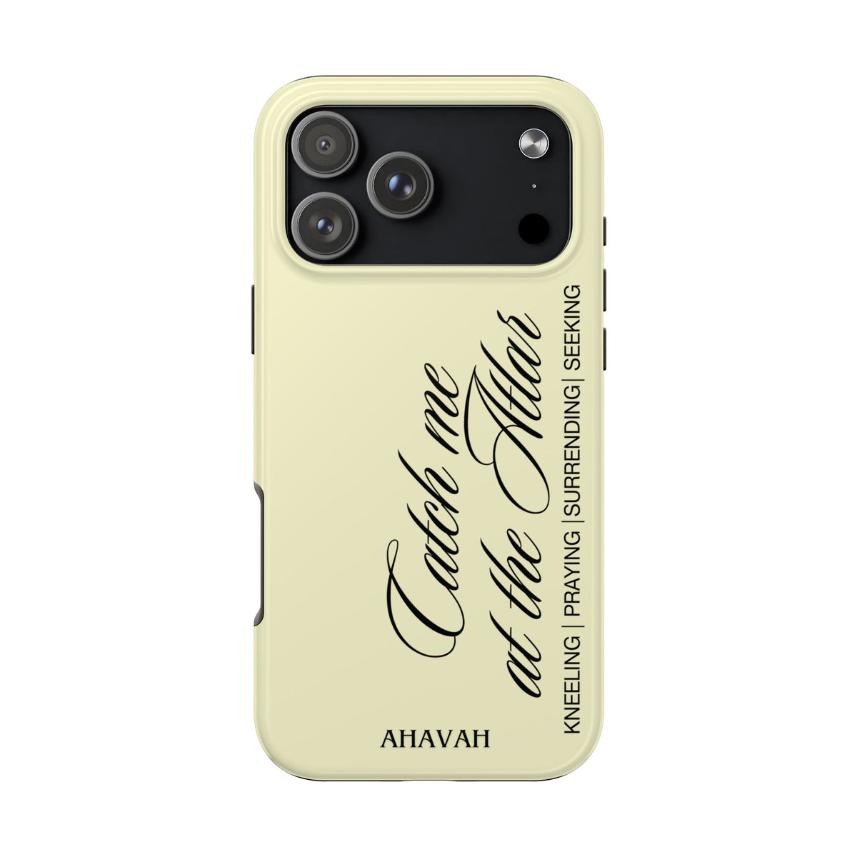 Catch Me at the Altar Phone Case - Lemon Cream