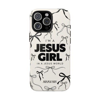 I'm a Jesus Girl White Phone Case