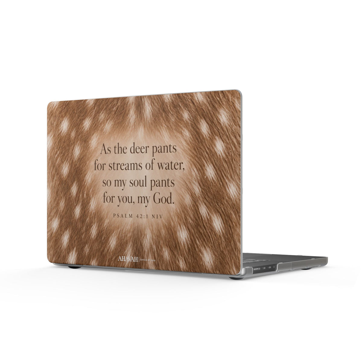 Psalm 42:1 Natural Fawn MacBook Case | As the Deer Pants