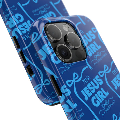 I'm a Jesus Girl Phone Case - Blue