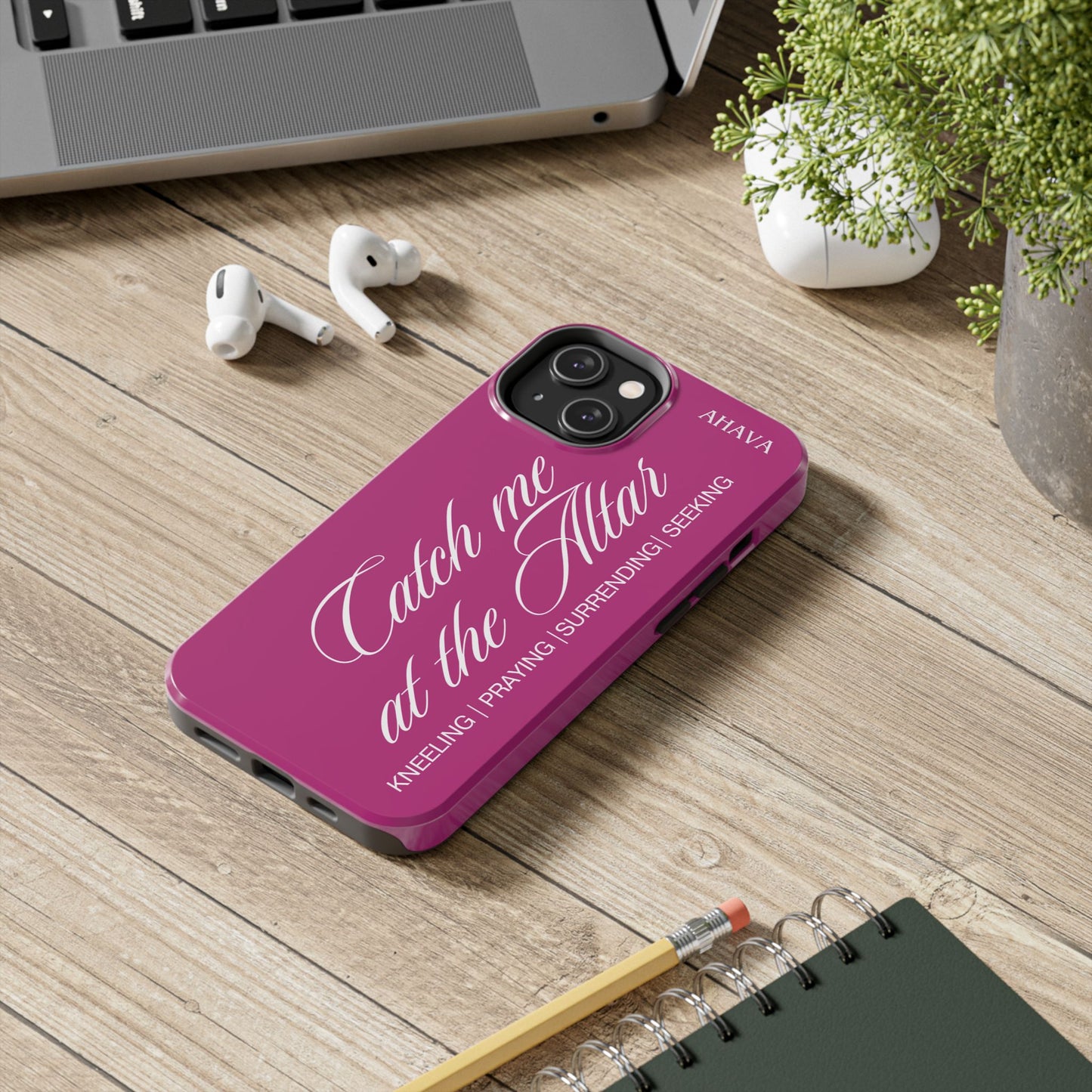 "Catch Me at the Altar" Pink Phone Case