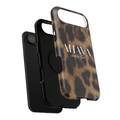 Leopard Print Ahava Phone Case
