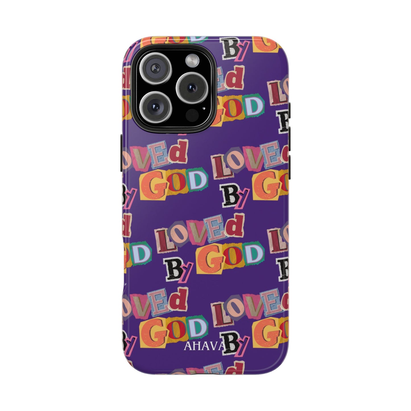 "Loved by God" Purple Phone Case