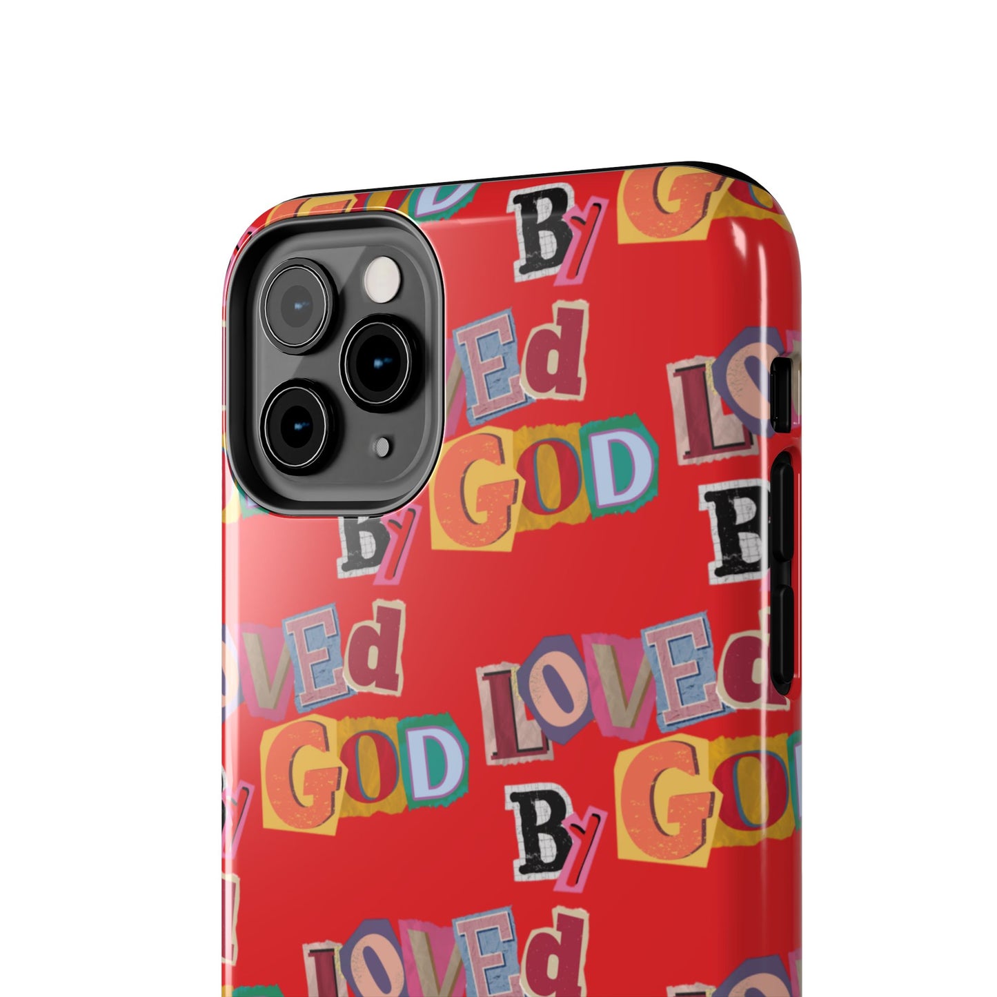 "Loved by God" Red Phone Case