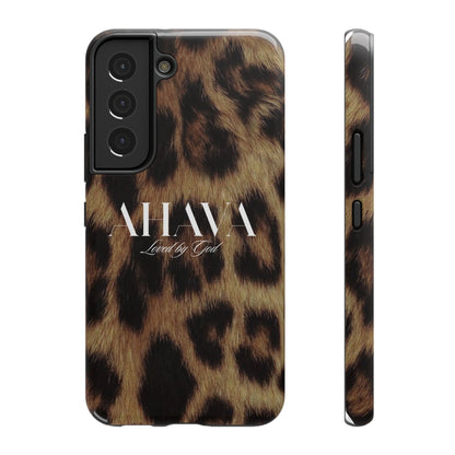 Leopard Print Ahava Phone Case