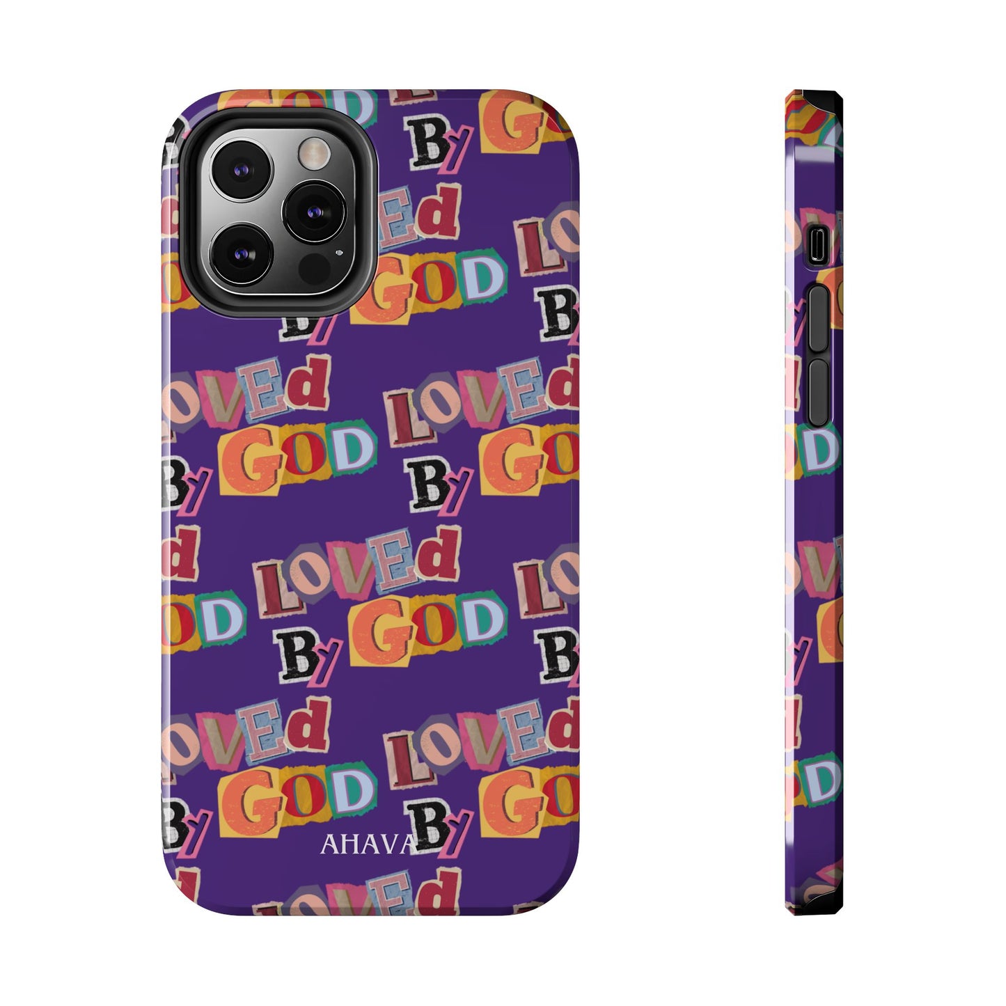 "Loved by God" Purple Phone Case