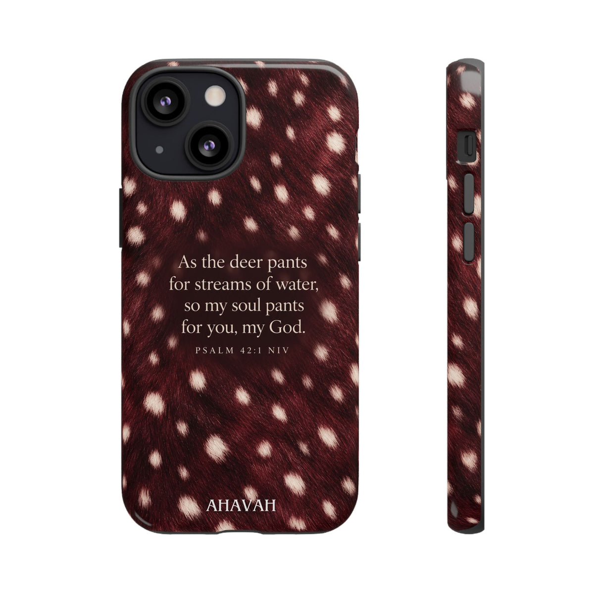 Psalm 42:1 Anointed Wine Fawn Phone Case
