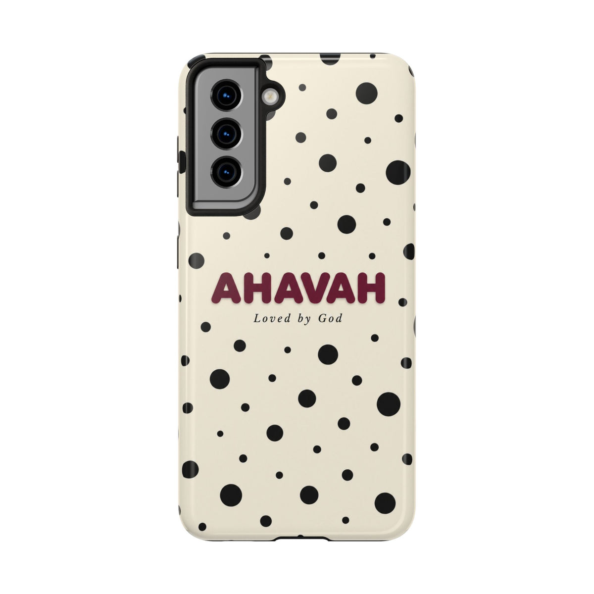 Ahavah Ivory Polka Dots Phone Case