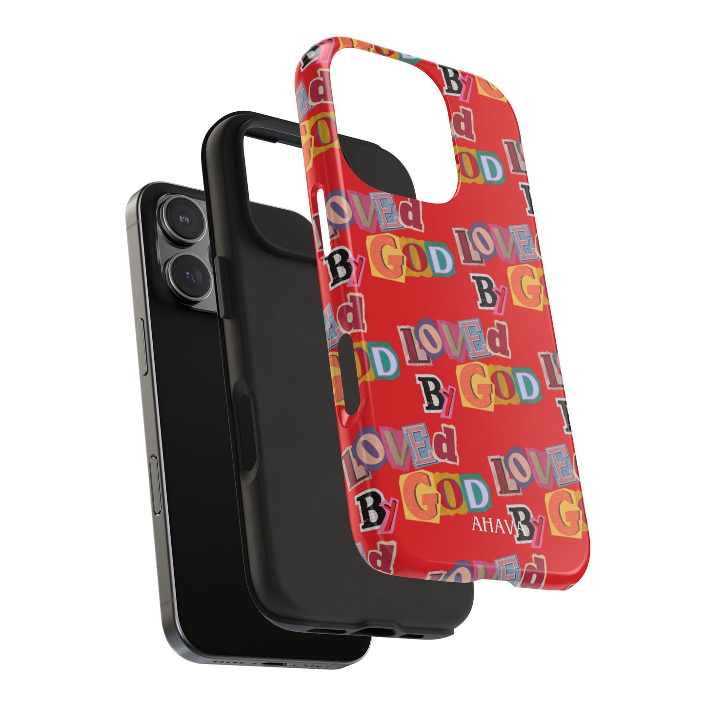 "Loved by God" Red Phone Case