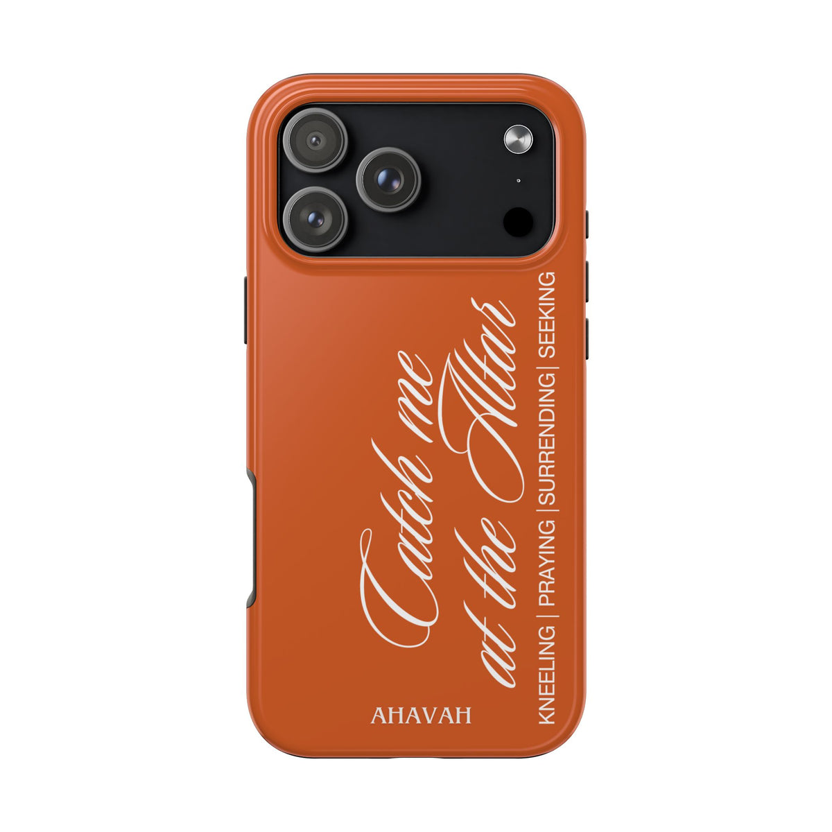 Catch Me at the Altar Phone Case | Ember orange