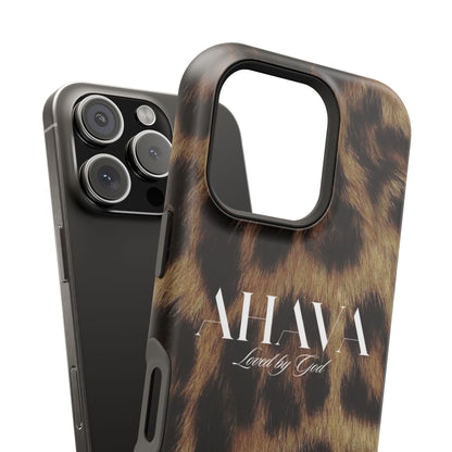 Leopard Print Ahava Phone Case
