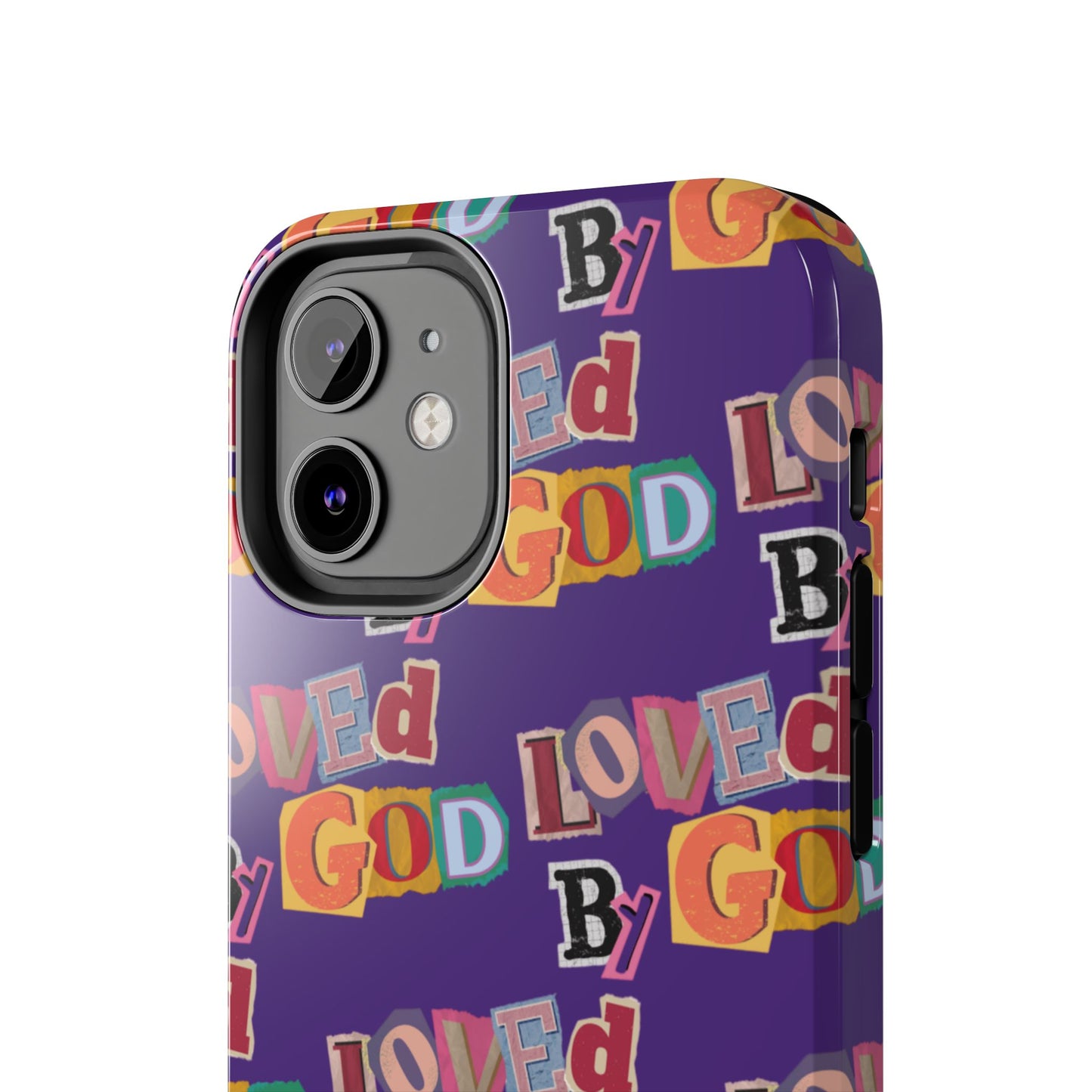 "Loved by God" Purple Phone Case