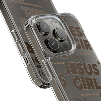 I'm a Jesus Girl Brown Case -Clear