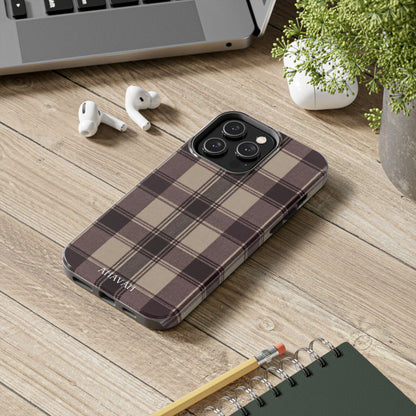 Abba’s Embrace | Warm Teddy Plaid Phone Case