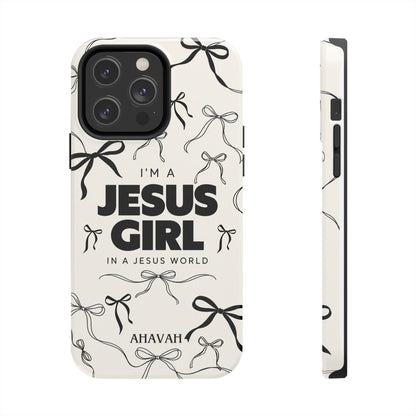 I'm a Jesus Girl White Phone Case