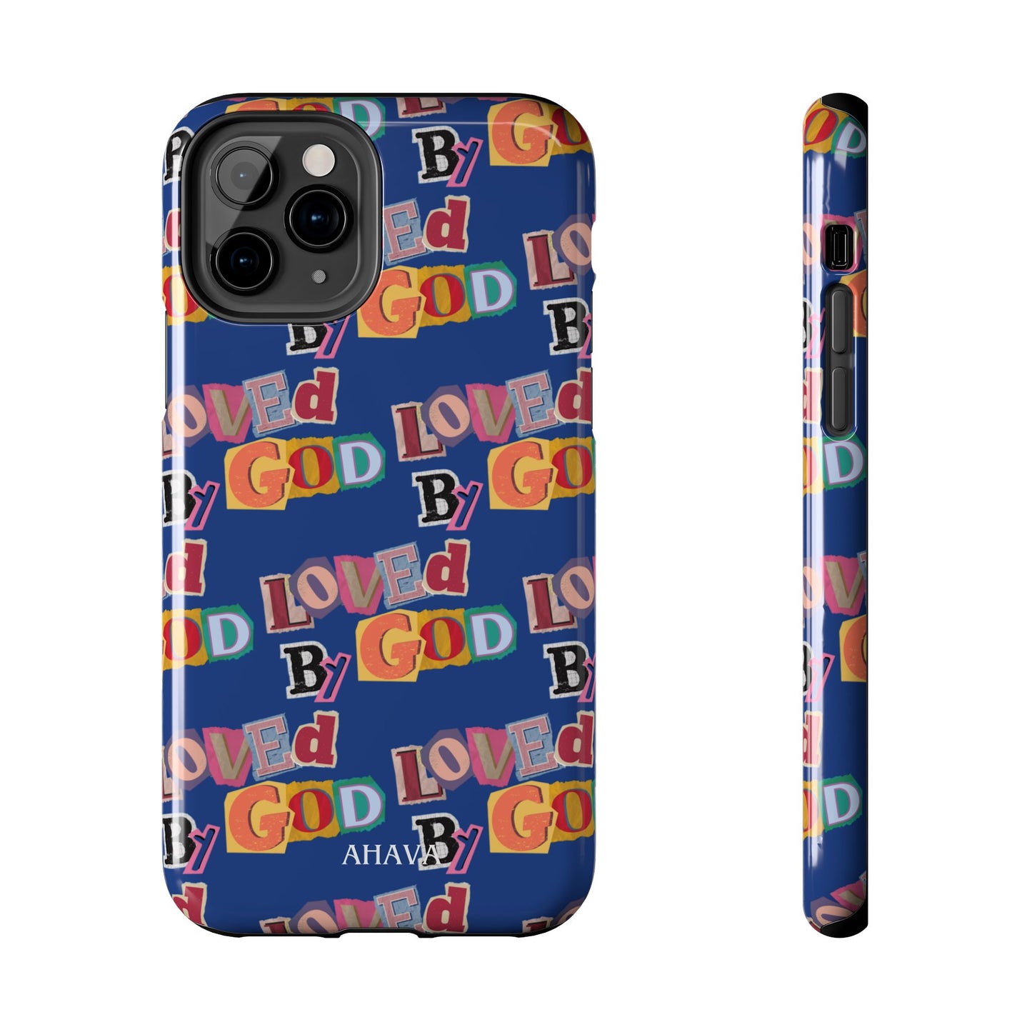 "Loved by God" Blue Phone Case