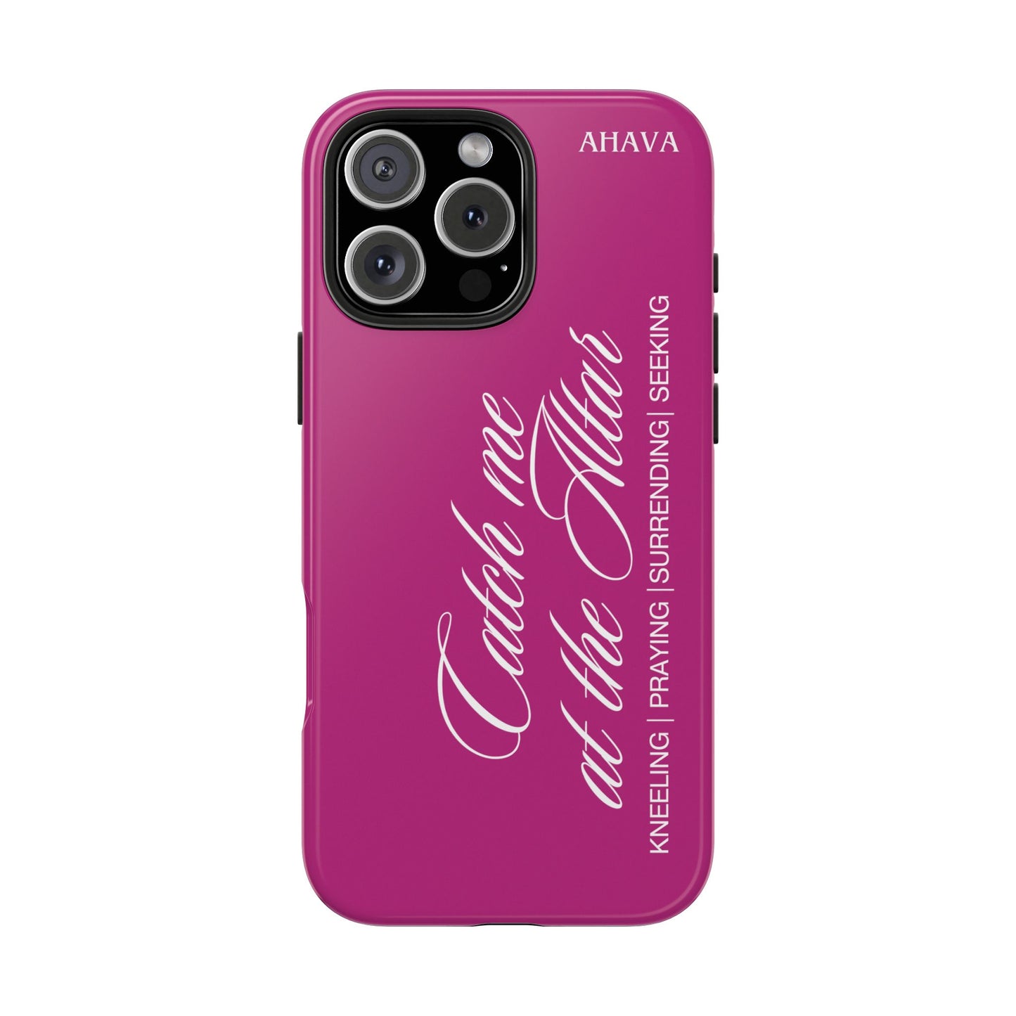 "Catch Me at the Altar" Pink Phone Case