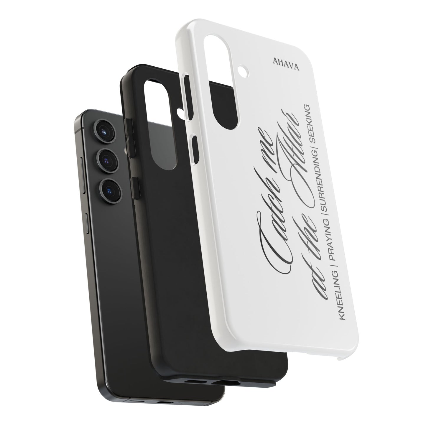 "Catch Me at the Altar" White Phone Case