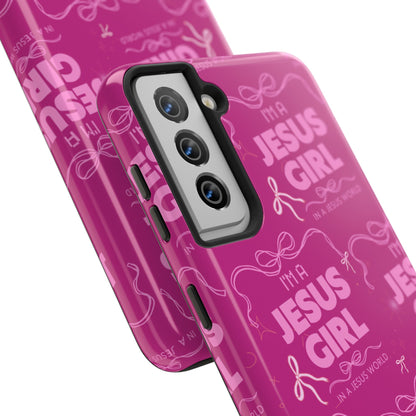I'm a Jesus Girl Phone Case - Pink