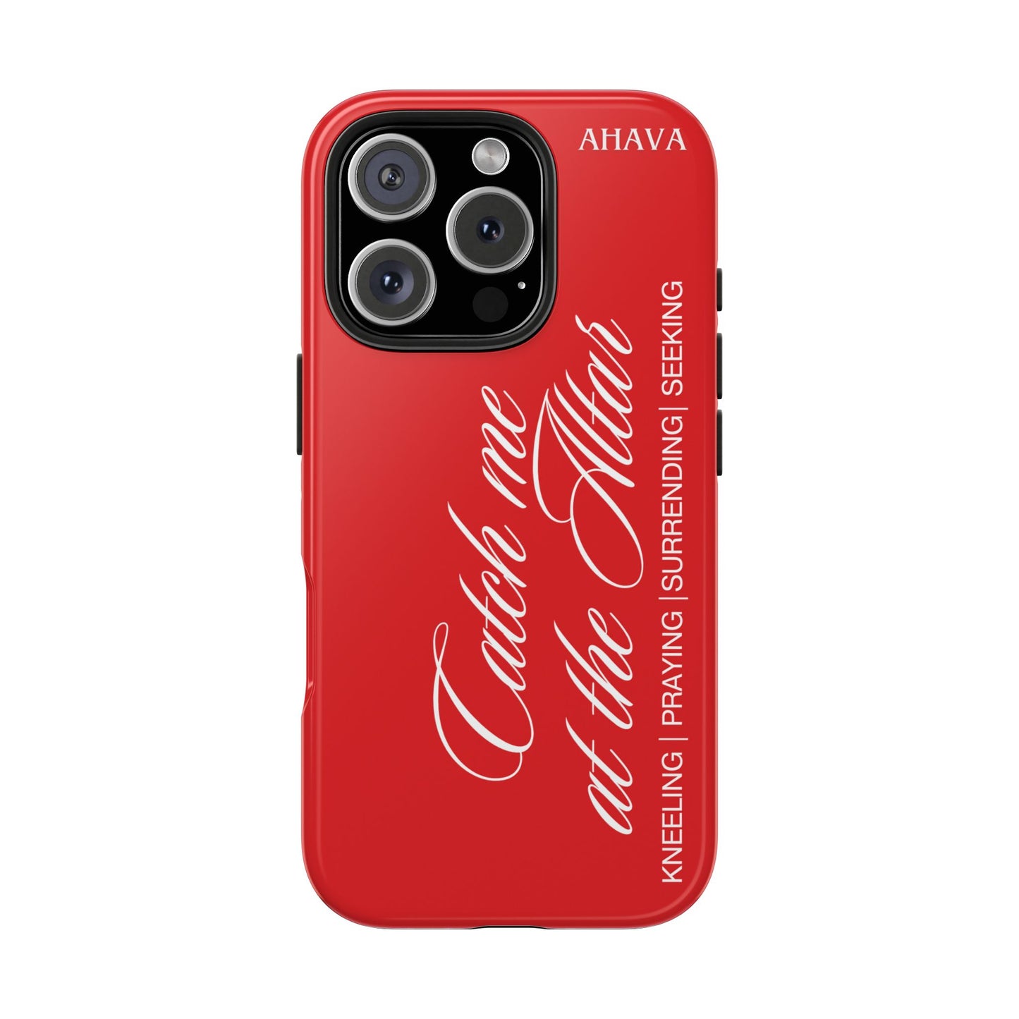 "Catch Me at the Altar" Red Phone Case