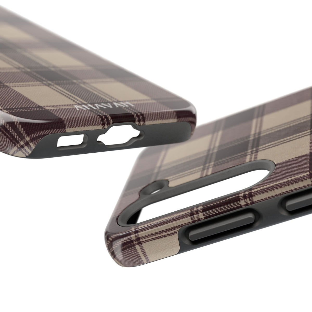 Abba’s Embrace | Warm Teddy Plaid Phone Case