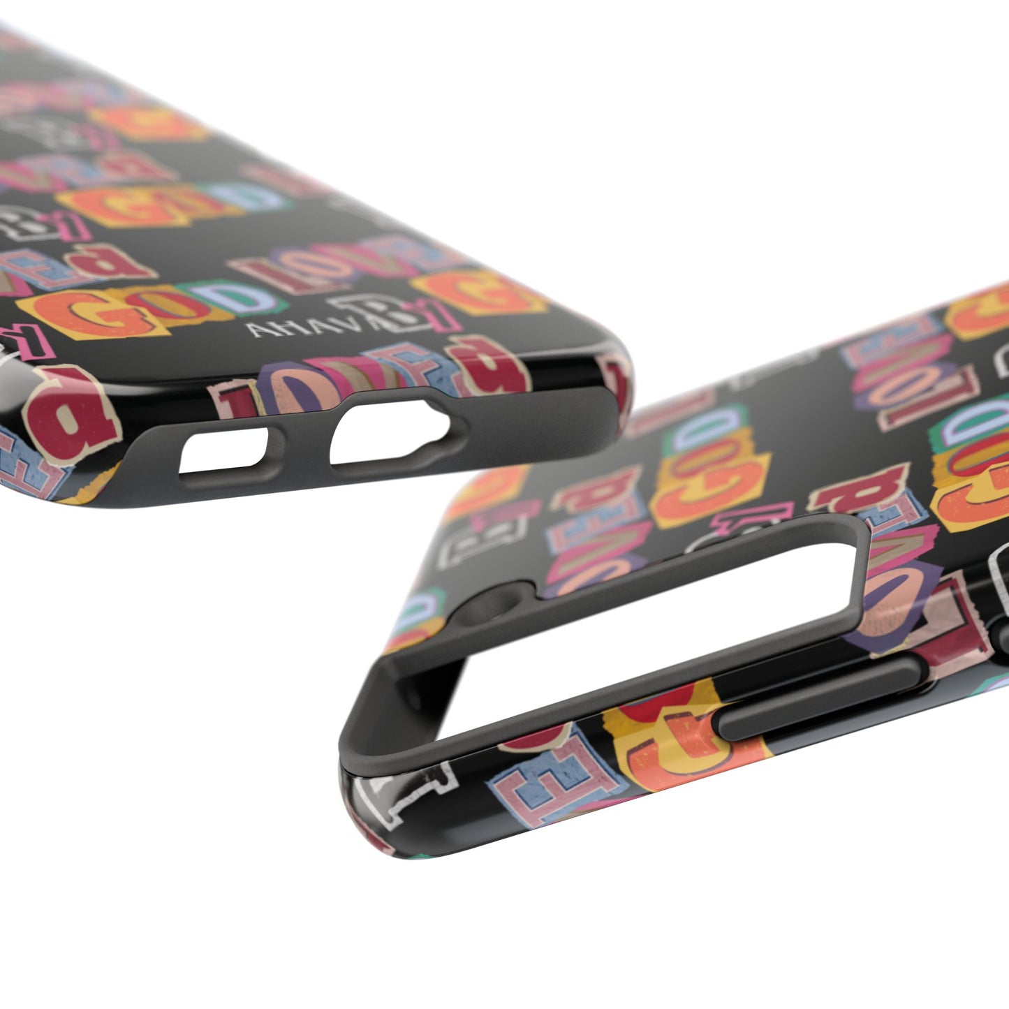 "Loved by God" Black Phone Case